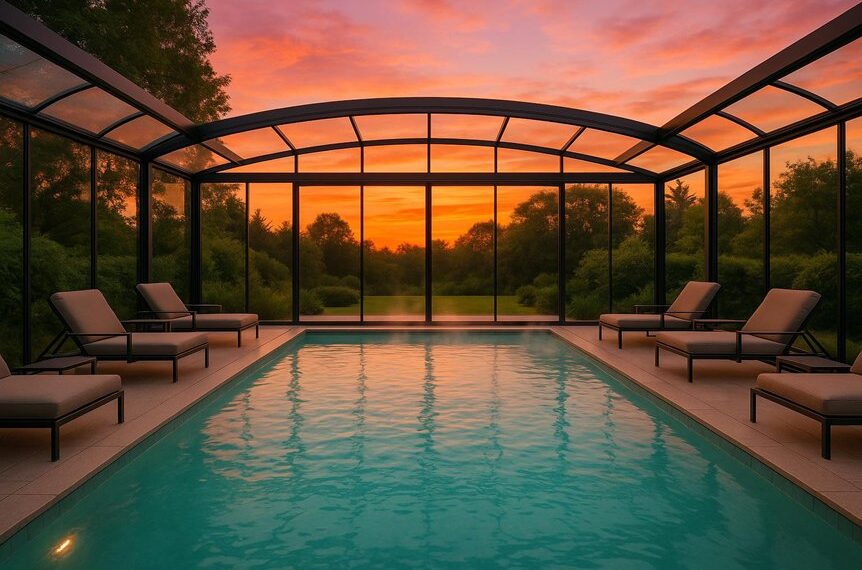 heated pools for year round swimming