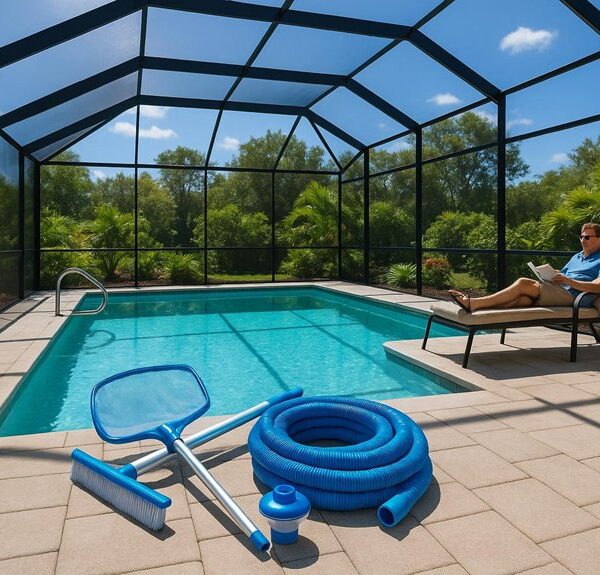 reduced pool maintenance efforts