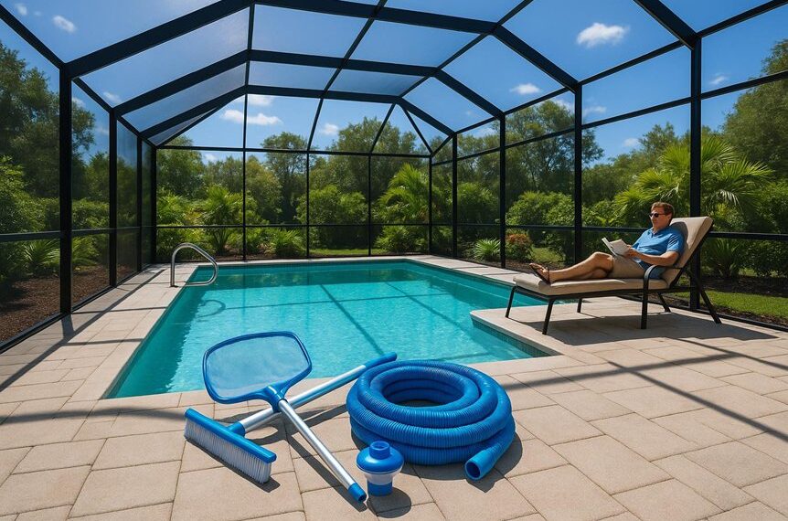 reduced pool maintenance efforts