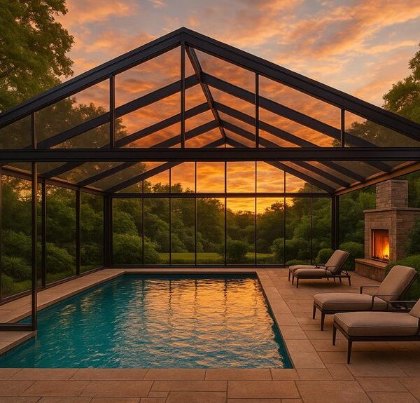 year round swimming pool enclosure